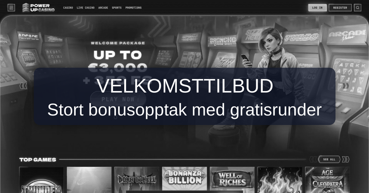 PowerUp Casino - Offisiell nettcasino i Norge